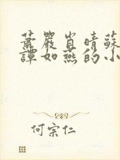 萧严肖晴苏雨溪谭如燕的小说