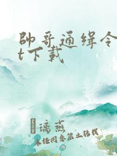 帅哥通缉令txt下载