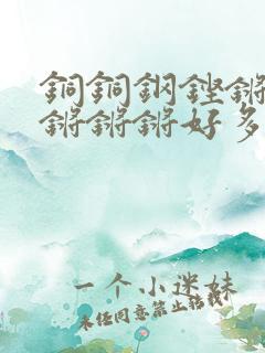 铜铜钢铿锵锵锵锵锵锵好多少阅读