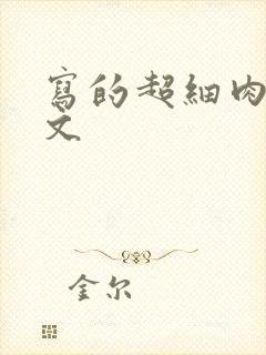 写的超细肉汁水文