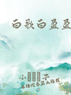 白歌白盈盈小说