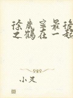 徐岁宁最后和洛之鹤在一起了吗