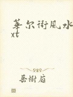 华尔街风水师txt