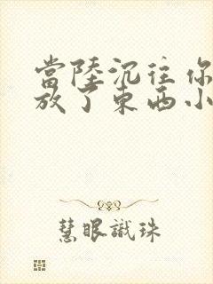 当陆沉往你里面放了东西小玩具