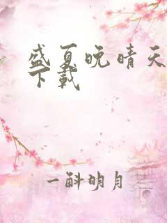 盛夏晚晴天小说下载