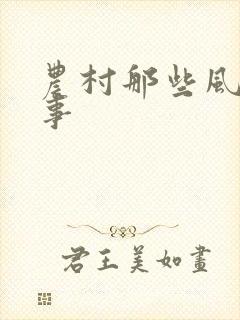 农村那些风流韵事