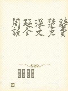 周延深楚辞的小说全文免费阅读