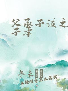 父承子液之父慈子孝