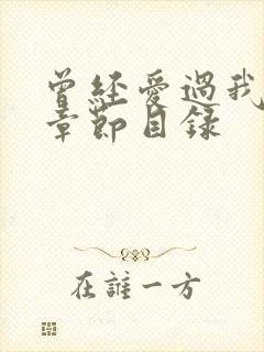 曾经爱过我刘念章节目录