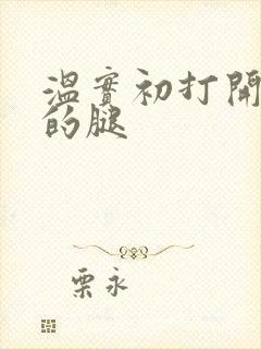 温实初打开眉庄的腿