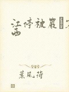 江停被严峫塞东西