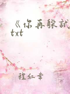 《你再躲试试》txt
