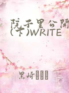 院子里公开惩戒(下)WRITE