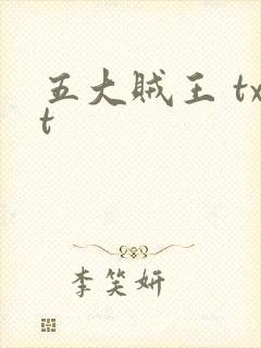五大贼王 txt