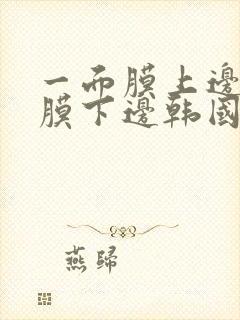 一面膜上边一面膜下边韩国