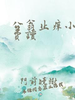 公翁止痒小说免费读