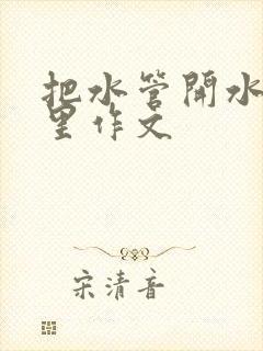 把水管开水放B里作文