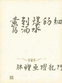 黄到爆的细节描写滴水