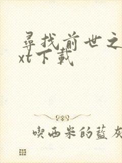 寻找前世之旅txt下载