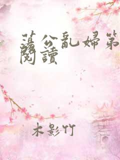 荡公乱妇第二部阅读