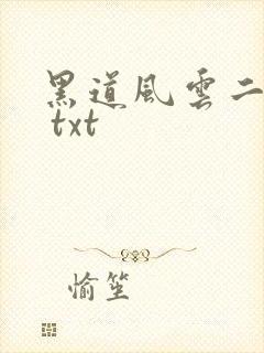 黑道风云二十年 txt