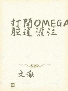 打开OMEGA腔道灌注