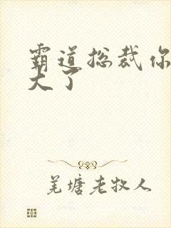 霸道总裁你的太大了