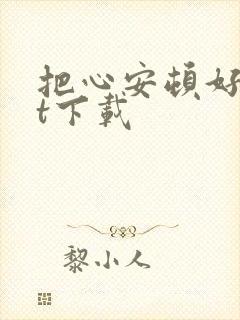 把心安顿好txt下载