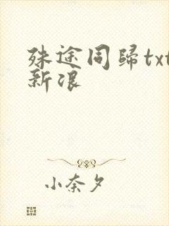 殊途同归txt新浪