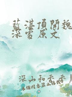 蓝湛顶开魏婴的深处原文