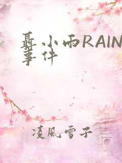 聂小雨RAIN事件