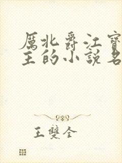 厉北爵江宝宝男主的小说名字