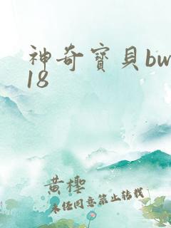 神奇宝贝bw118
