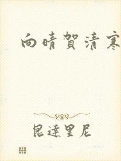 向晴贺清寒小说