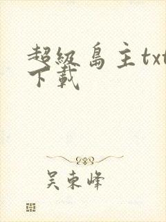 超级岛主txt下载
