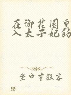 在御花园皇上进入太子妃的小说