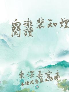 向微裴知煜免费阅读