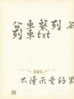公车系列 欲望列车txt