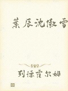 叶辰沈傲雪宁馨