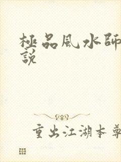 极品风水师 小说