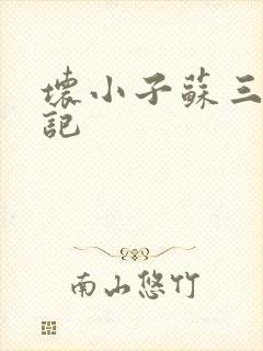 坏小子苏三风流记