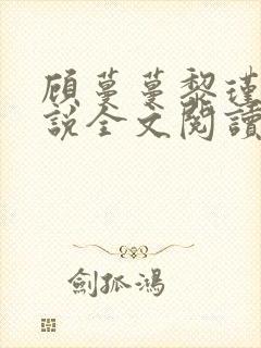 顾蔓蔓黎瑾泽小说全文阅读