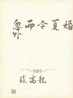 忽而今夏婚后番外
