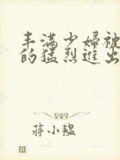 丰满少妇被粗大的猛烈进出小说