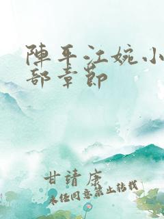 阵平江婉小说全部章节