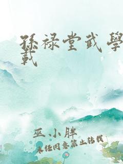 孙禄堂武学录下载