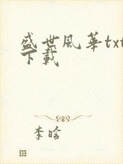 盛世风华txt下载
