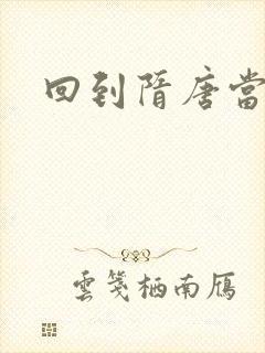 回到隋唐当皇帝