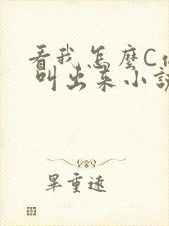 看我怎么C你的 叫出来小说