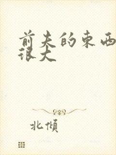 前夫的东西真的很大